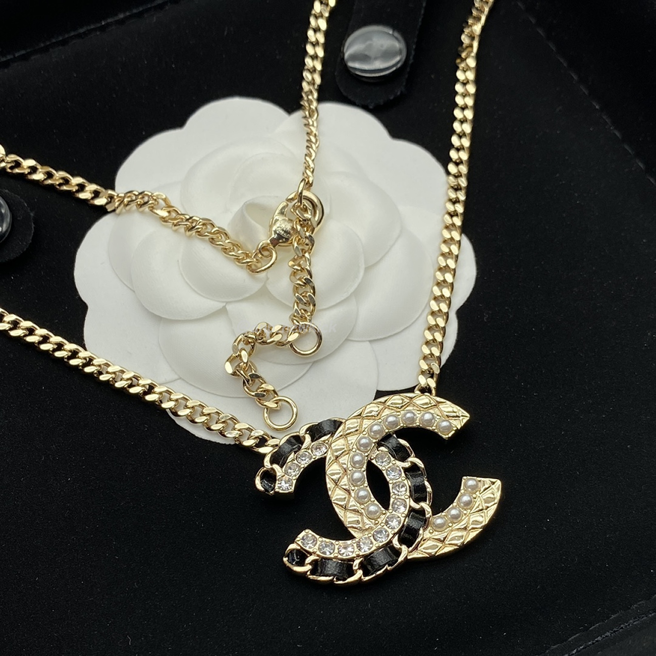 Chanel Pre Owned Cc Diamond Pendant Necklace (12) - www.newkick.org